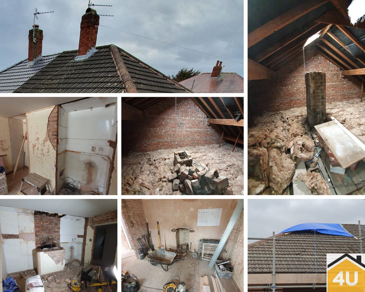 Now you see it and now you don't!  The full chimney and chimney breast has been removed at our customer's bungalow in Stockport.  Well done team 💪

For all your home improvements, whatever the job, call Tony on 0795 459 1119 for a quote.

#renovations #homeimprovements #refurbs