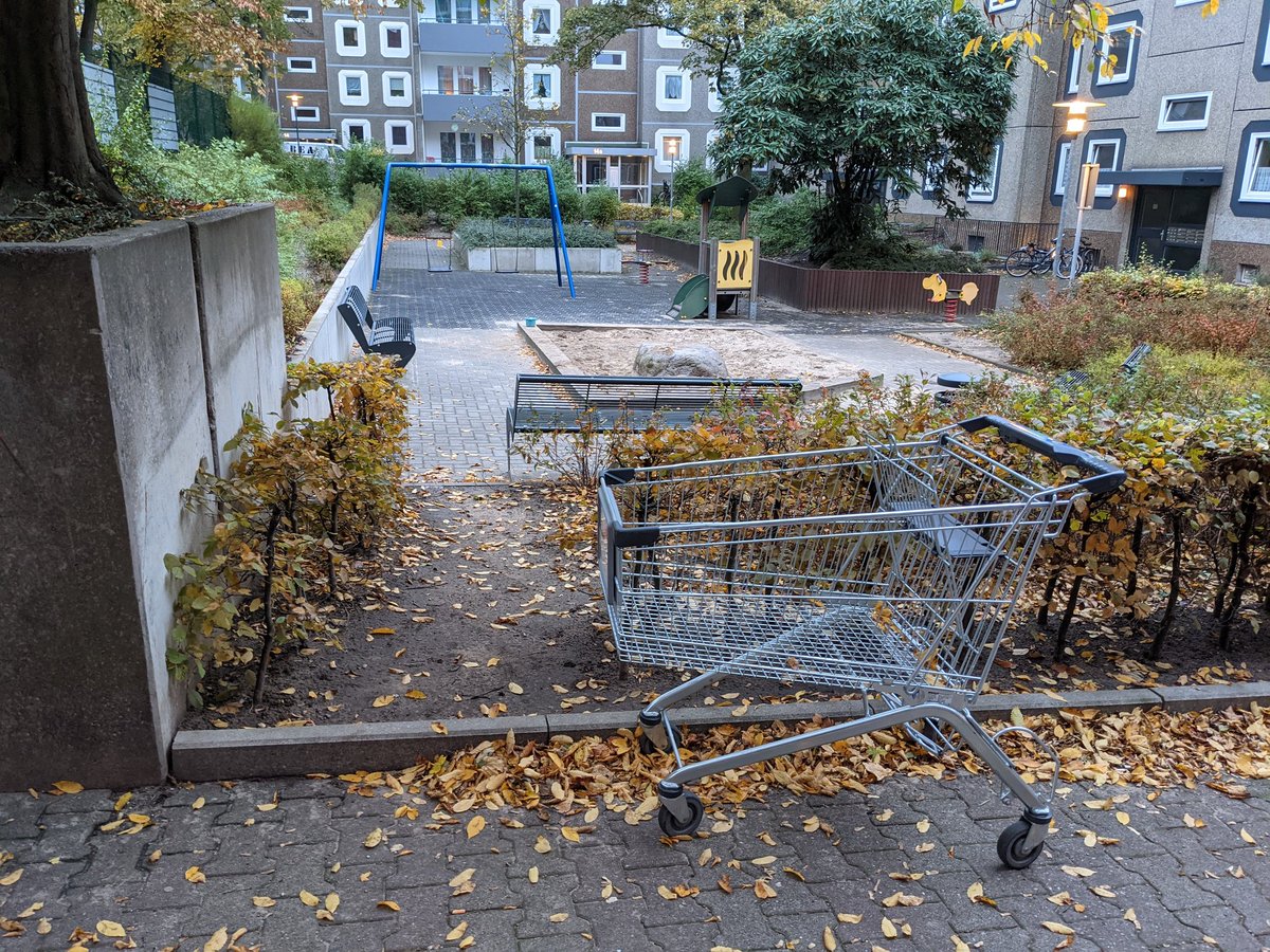🎶.. this used to be my playground 🎶 Hamburg/Billstedt <a href="/Wagerlkunst/">Einkaufswagenkunst</a> #einkaufswagenkunst
