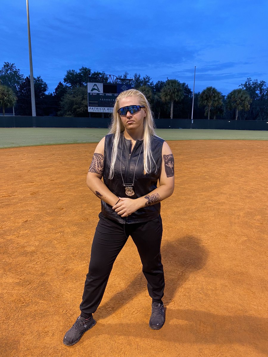 StetsonSoftball's tweet photo. Morning 🏋🏻‍♀️ and Halloween kickball for the win! 🤠

We had some great costumes and we’ve narrowed it down to 3. Now we need your help choosing the winner! 

Place your vote below and have a very spooky Halloween 🎃 

#HalloweenHats https://t.co/1sFj9xfvuW