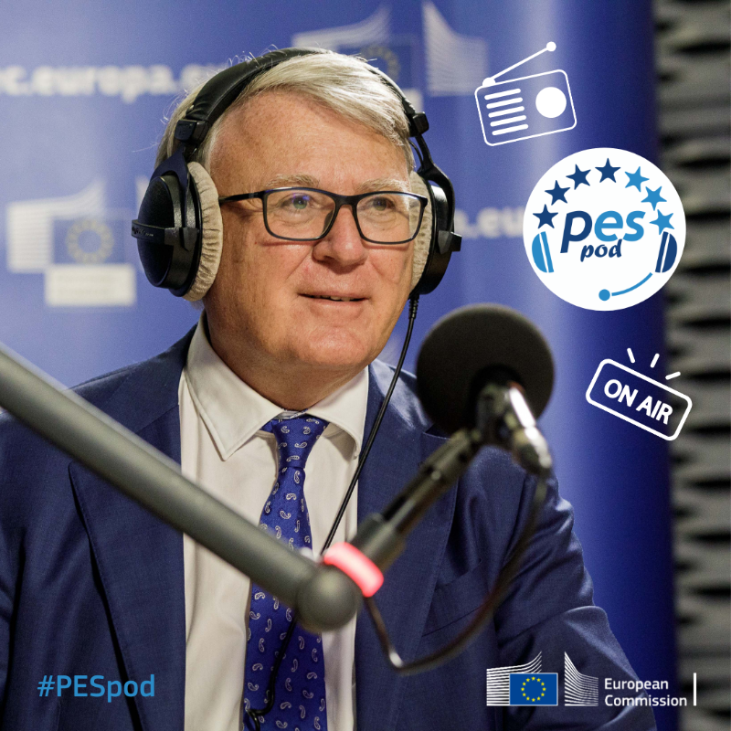 EU_Social's tweet photo. Why are public #employment services key for the future of Europe's labour market? 👩‍💼👷🏽‍♂️

🎧 Listen to the interview with Commissioner @NicolasSchmitEU in the latest episode of #PESpod, the @EU_PES_Network #podcast! 📻👇