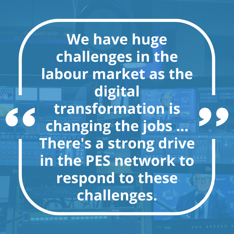 EU_Social's tweet photo. Why are public #employment services key for the future of Europe's labour market? 👩‍💼👷🏽‍♂️

🎧 Listen to the interview with Commissioner @NicolasSchmitEU in the latest episode of #PESpod, the @EU_PES_Network #podcast! 📻👇