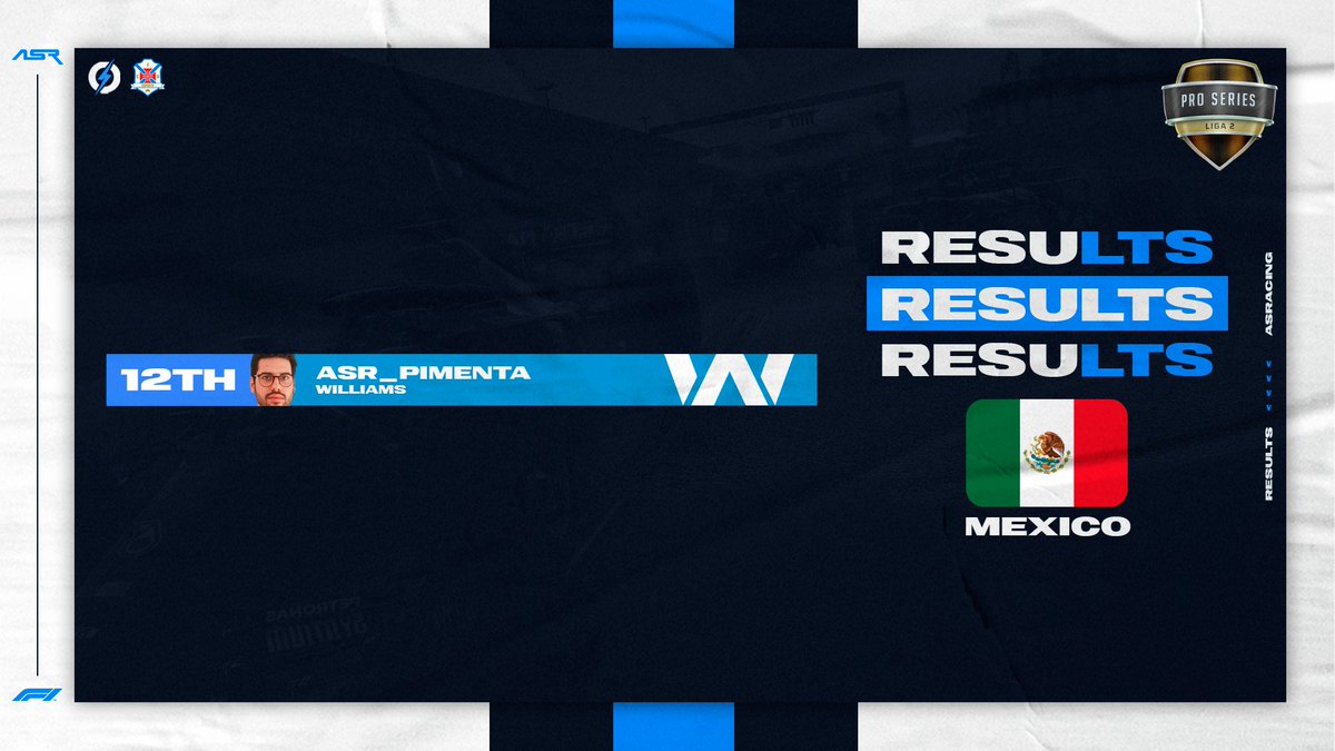Resultados

🏆 <a href="/ptracingleague/">Portugal Racing League</a> PRO PS
🗓️ GP México 🇲🇽

12º - ASR_Pimenta

#letsgoASR