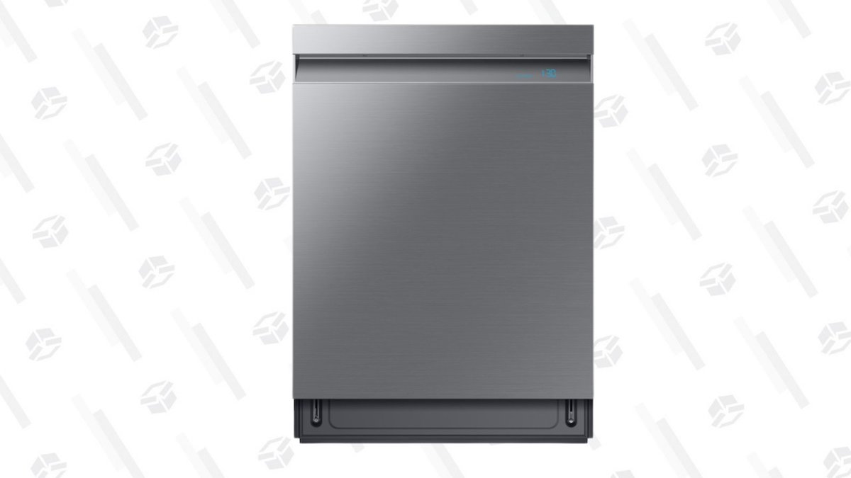 KinjaDeals's tweet photo. Say goodbye to dishpan hands and buy this Samsung Smart Linear Wash Dishwasher, now $300 off https://t.co/Z2cq90Cskq https://t.co/7tAQfkMsOS