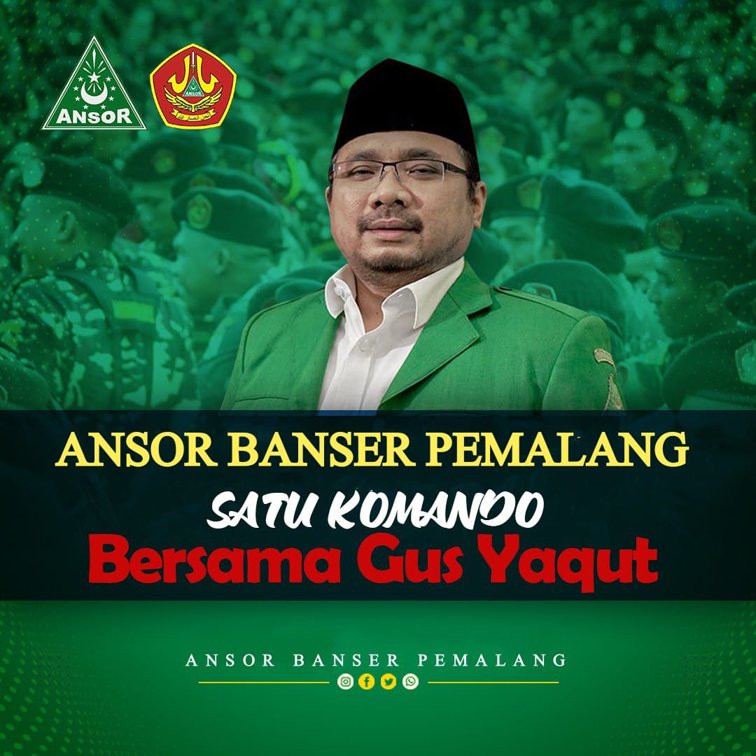 denmasmail's tweet photo. Kami Kader GP Ansor dan Banser Pemalang siap satu komando bersama Gus Yaqut.

 #KamiBersamaGusYaqut https://t.co/mbsE2TpU40