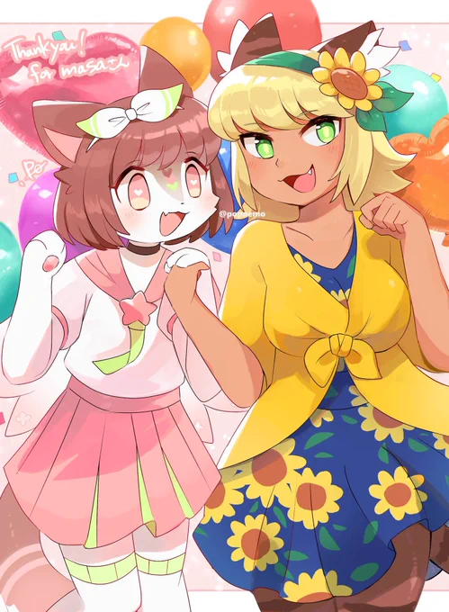 skeb!ありがとうございました🎈🎈✨✨https://t.co/5XvDvaEO6W 