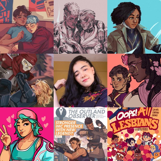 I know I'm late, but tbh "Oops, all lesbians!" is also what I say over my art, you know #artvsartist 