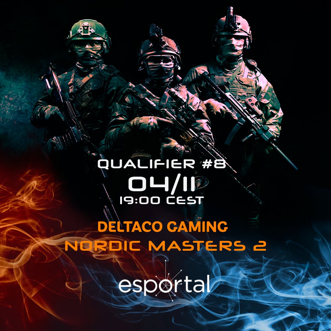 Last call to qualify for our DELTACO GAMING NORDIC MASTERS Season 2 at <a href="/esportalcom/">Esportalcom</a>  

Signup for tonights qualifier here: esportal.com/sv/deltaco

#csgo #esports #competetivegaming #gaming #gaminglifestyle #gaming4everyone #deltacogaming