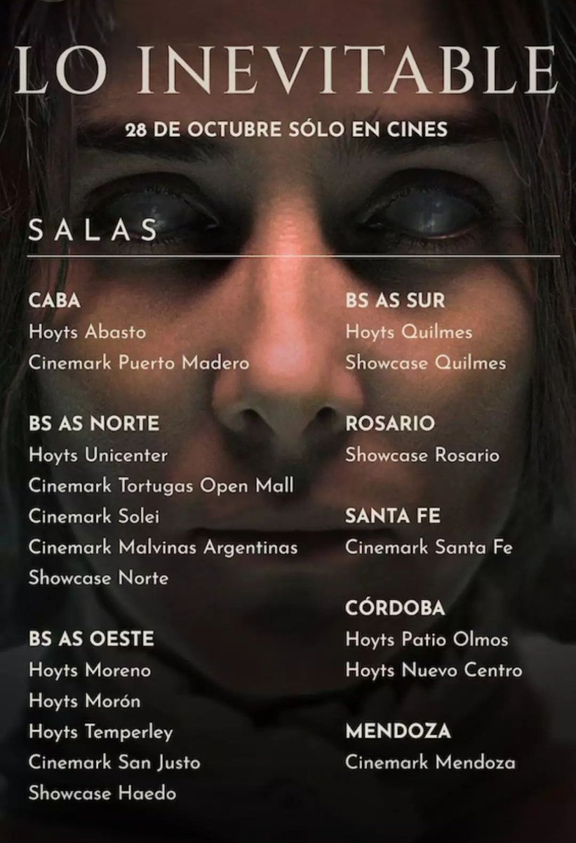 rolandogallego's tweet photo. Desde hoy #Loinevitable de @ferckscine con @ViaJuani @cianocaceres @javiergodino @carportaluppi y Daryna Butryk en los mejores cines https://t.co/mOAl6FvSQp