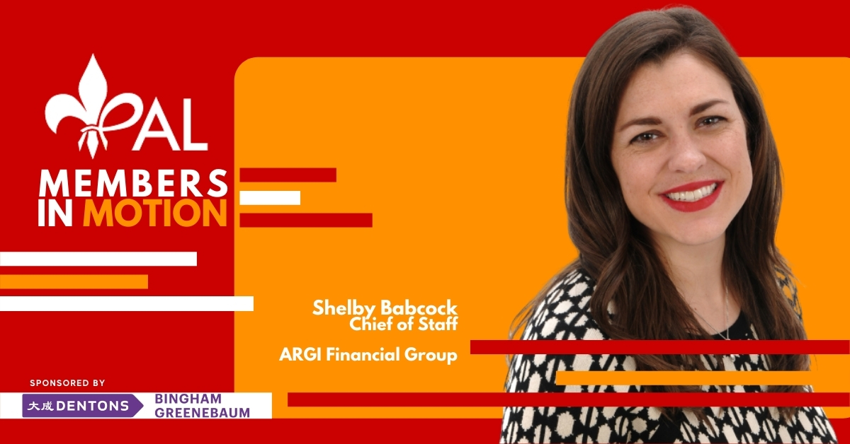 ypalouisville's tweet photo. MEMBERS IN MOTION | Congratulations to @shelbybabcock for being promoted to Chief of Staff at @ARGIFinancial.

Thank you to @DentonsBG for sponsoring Members in Motion. https://t.co/cbe6n6amwC