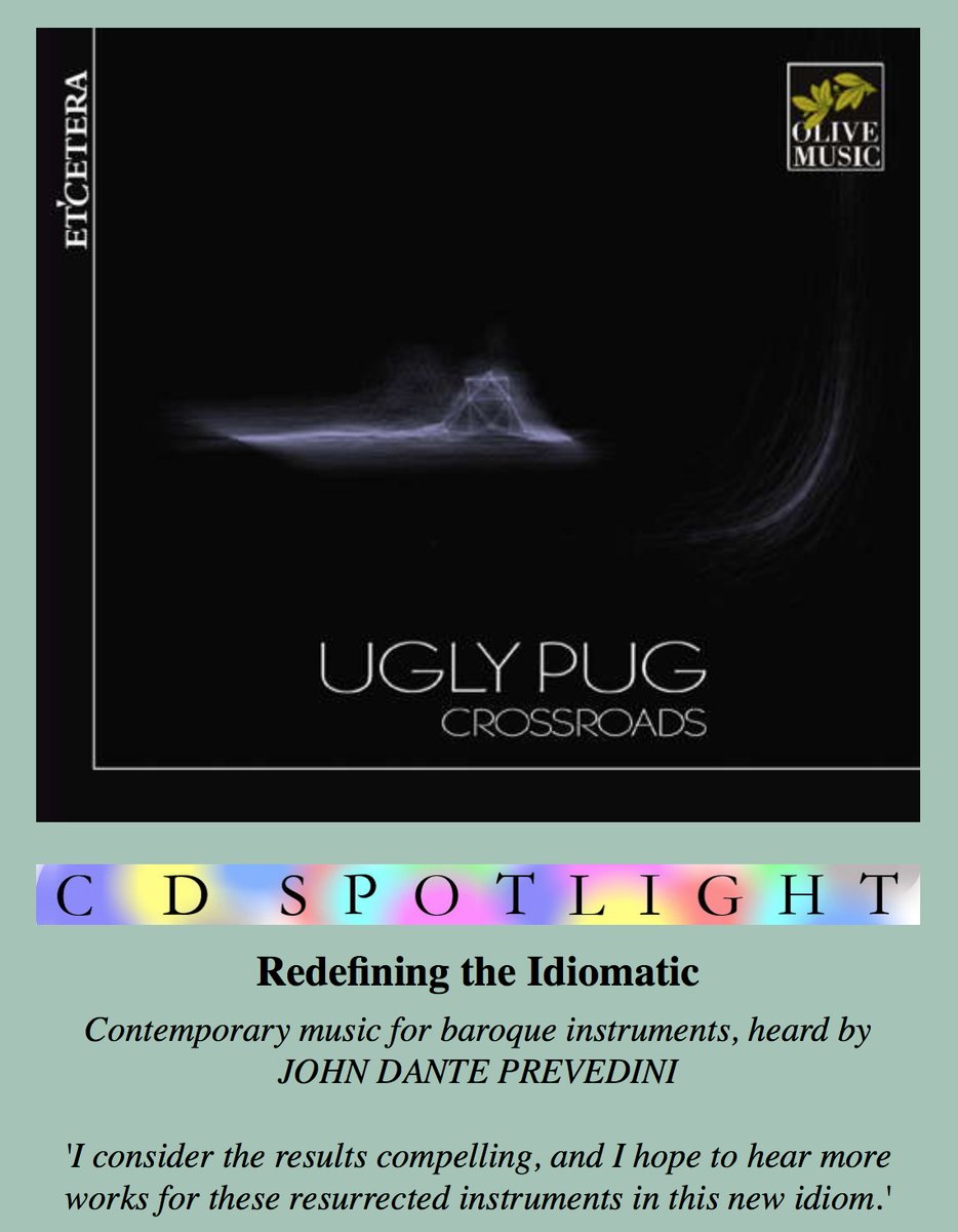 We're delighted to receive this analytical album review of "Crossroads" by John Dante Prevedini for <a href="/mvdaily/">ClassicalMusic Daily</a>. Thank you so much!

classicalmusicdaily.com/2021/10/crossr…

🎧 Stream #Crossroads at hyperurl.co/uglypug  
💿 Get your physical copy at uglypug.net/crossroads