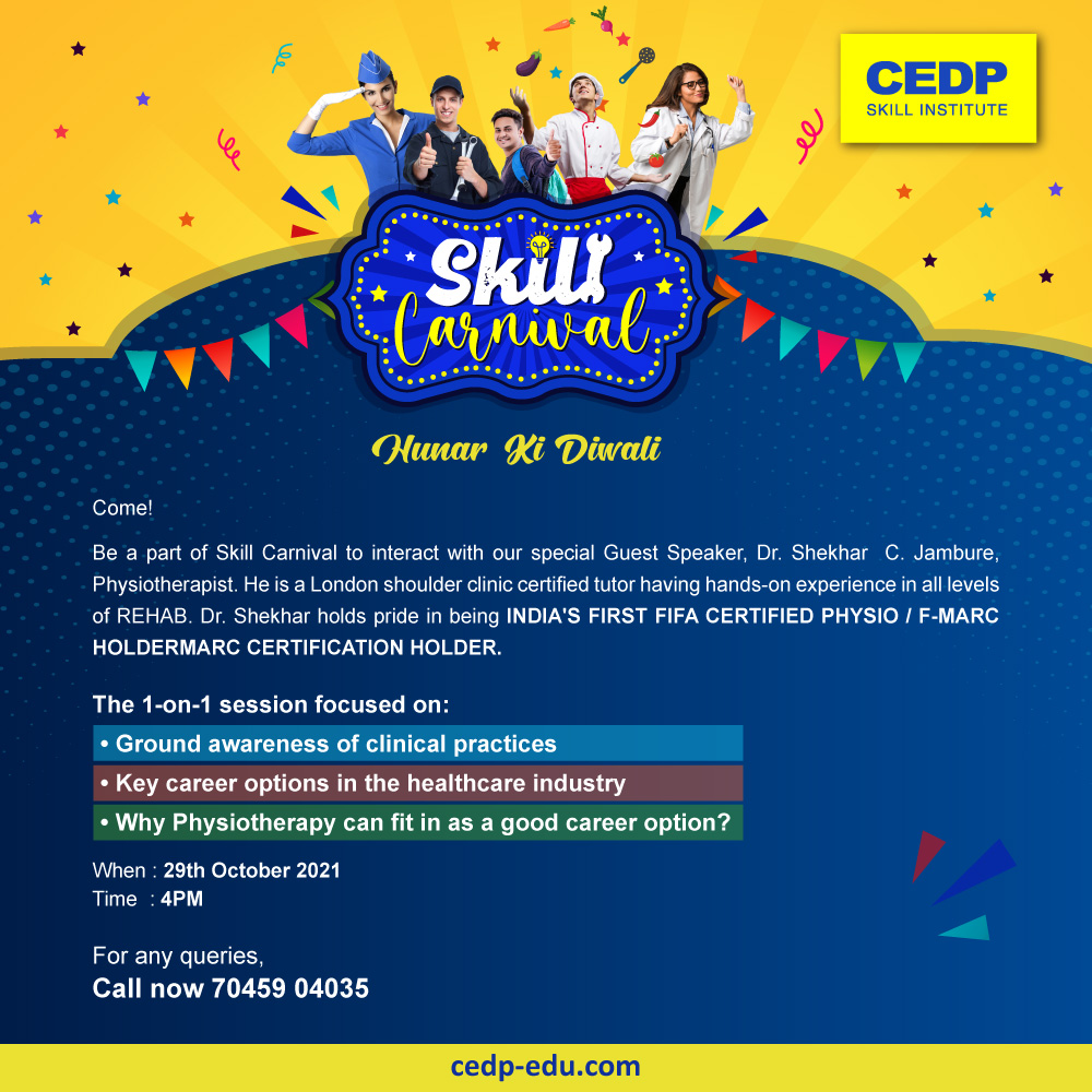 cedpskillrebel's tweet photo. Don’t miss an opportunity to interact with our special Guest Speaker -Dr. Shekhar  C. Jambure, Physiotherapist at Skill Carnival. 

Click to confirm your visit: https://t.co/CwY7zNsXtl

#healthcare #physiotherapy #Mumbai https://t.co/p52m3ew6hg