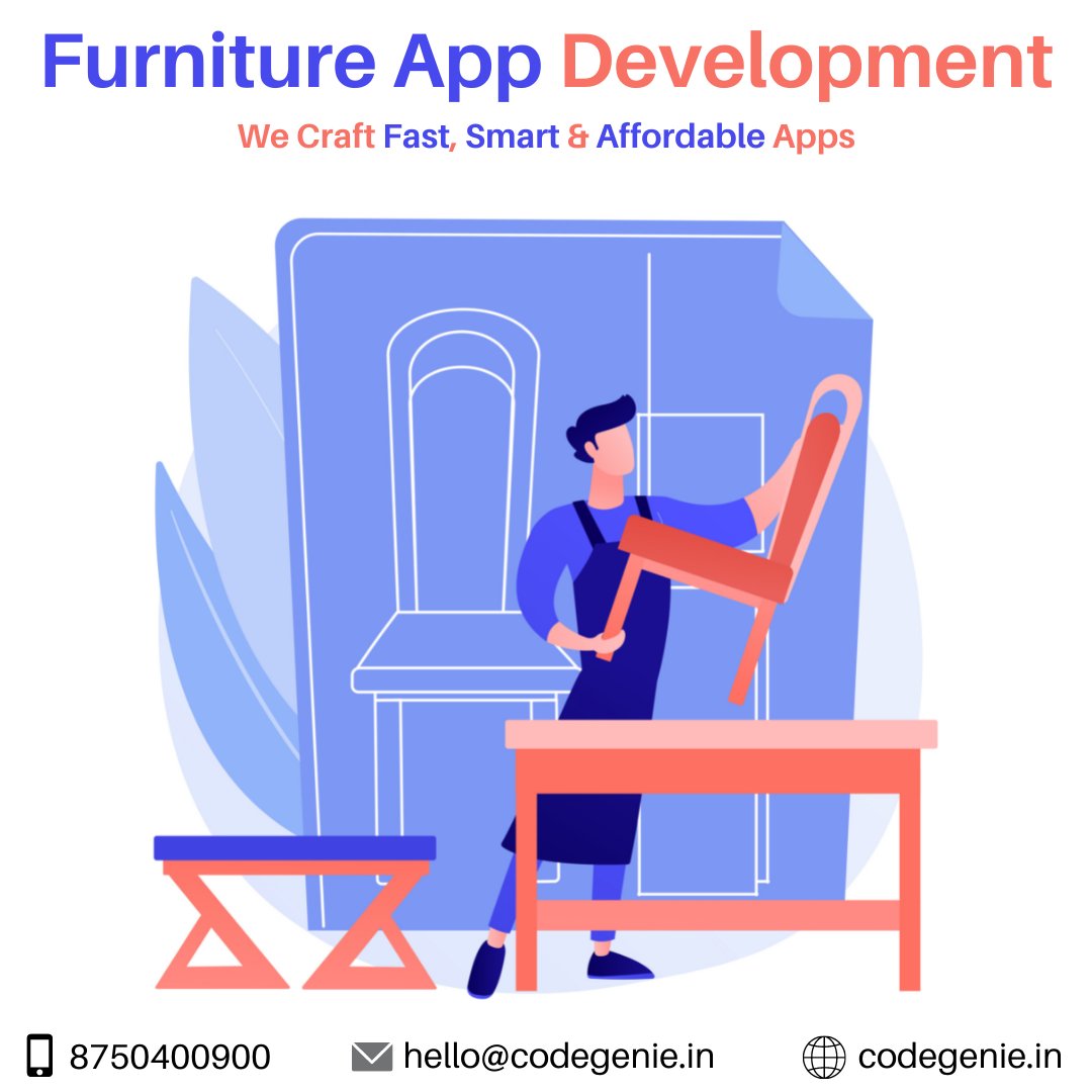 CodeGenie_'s tweet image. Bring Your Business Online With Premium Quality Web/App Design &amp;amp; Software Solutions!
Book a free consultation now!
Contact on: +91-8750400900
Image source - Freepik

#furnitureonline #furniturestore #appdevelopment #websitedevelopment #developer #HTML #Jawa42 #iOS #Android #PHP