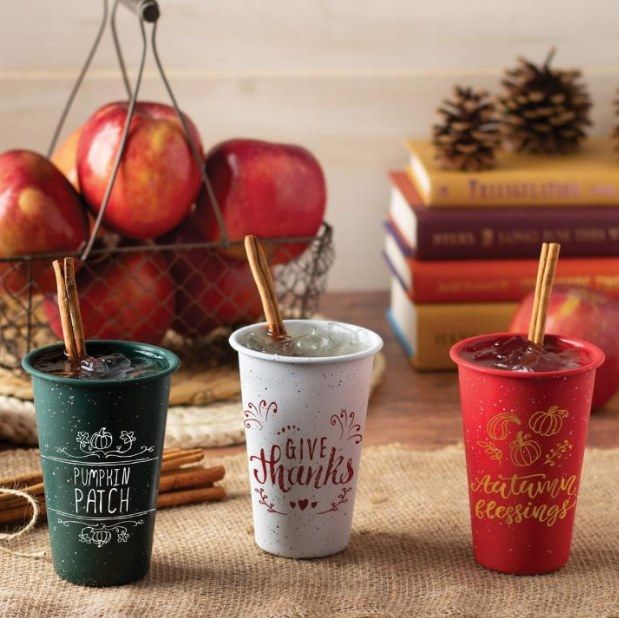 SourcepointKC's tweet photo. For all your Autumn adventures, we're loving these 14 oz campfire tumblers. Imagine sipping fresh apple cider out of these? #drinkware #tumblers #fallvibes #fallswag #promotionalproducts #brandedmerch #brandedgifts #clientgifts #PROFORMA #YourOneSource Photo Source: Illini Line https://t.co/kZai5kzvRe