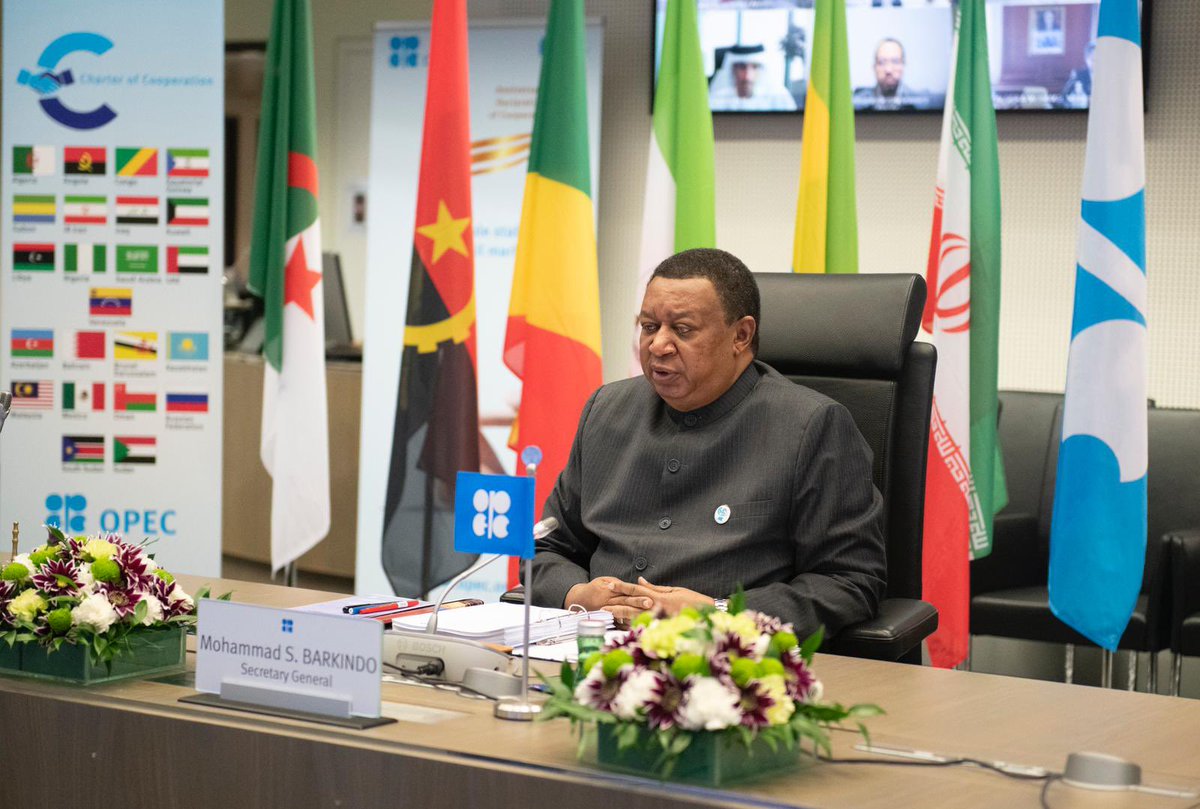 OPECSecretariat's tweet photo. The Joint Technical Committee has convened today for its 56th meeting to discuss oil market developments in preparation for the 34th Meeting of the Joint Ministerial Monitoring Committee and the 22nd #OPECnonOPEC Ministerial Meeting planned for next week. https://t.co/cJebErB2Oj