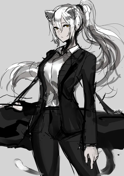 スーツシュヴァルツ
#アークナイツ 