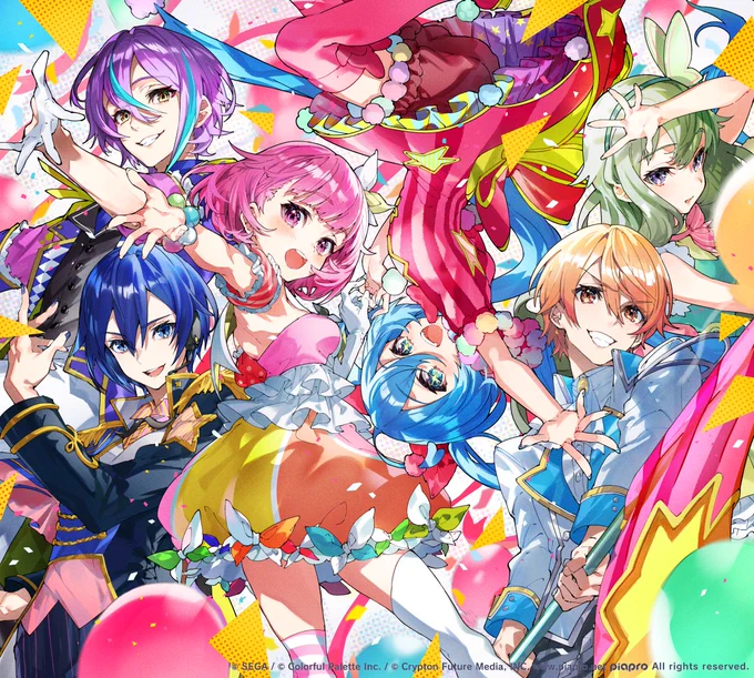 プロジェクトセカイ「SEKAI ALBUM」のワンダーランズ×ショウタイムのジャケットイラストを描かせていただきました! #初音ミク #プロセカ 