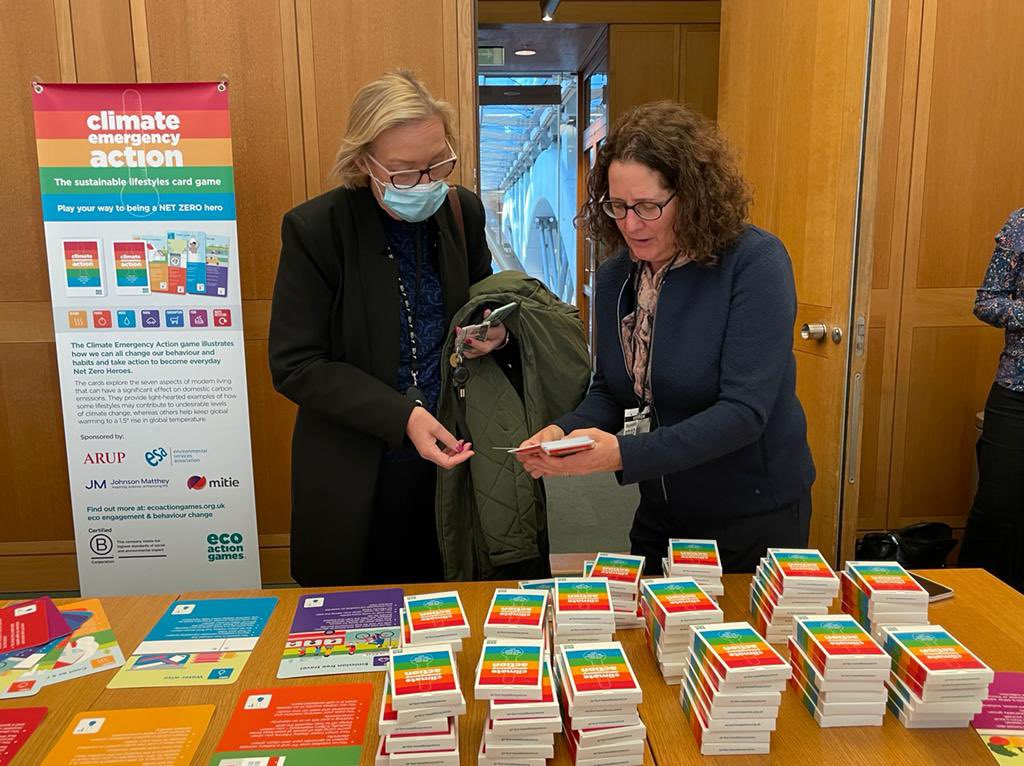 sustainhub2026's tweet photo. Delighted to see so many Parliamentarians pledge their support for #ClimateEmergencyAction and learning about the game at #PortcullisHouse. Thanks to @alexsobel for hosting us and to our sponsors for making it possible @MitiePlanZero @ArupGroup @Johnson_Matthey @ESA_tweets https://t.co/rwP5Ok3XDD