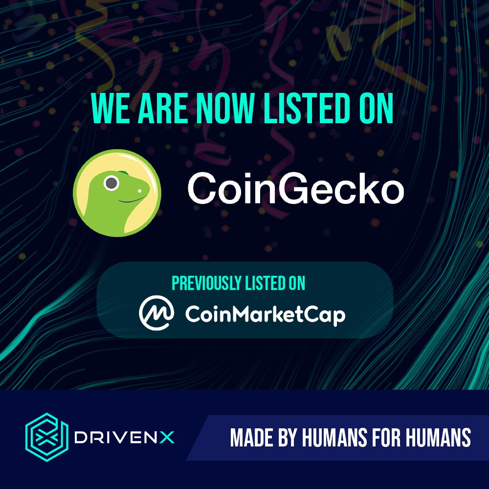 We are on <a href="/coingecko/">CoinGecko</a> too! What a fantastic day for <a href="/DRIVENprotocol/">Adam Pazera</a> and the entire ecosystem!

#Coingecko #cg #DeFi #bsc
#Binance