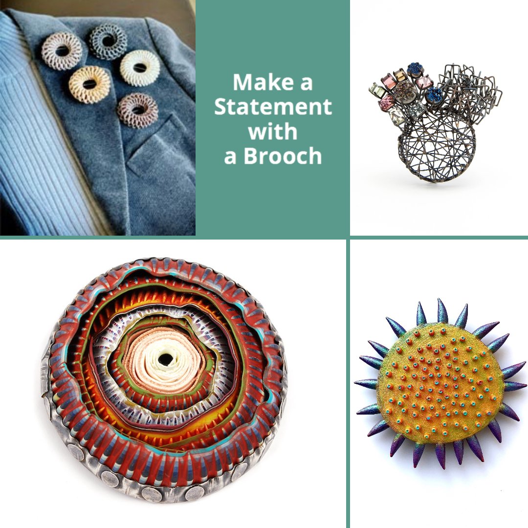 Craft2WearSWC's tweet photo. Pin up your man with a lapel brooch--it’s an ultra-contemporary style that’s trending right now! Of course, they’ll look great on women too! Shop https://t.co/noyalD6u5q through 10/31.

@smithsonian
#AmericanArtistry
#CraftInAmerica
#ContemporaryCraft
#FineCraft
@Bidsquare https://t.co/oby3J3y24r