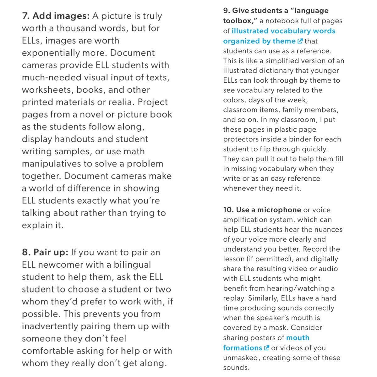Heidi_Sons's tweet photo. 10 simple strategies to support your ELs.
https://t.co/HC3Dfbg9Qg
@JamiJWarren @co_sumner #SCSELDepartment #ELTips https://t.co/daL3nDQoXb