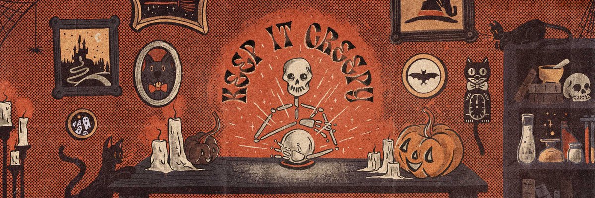 The cobwebs in my house just became decorations. Thanks Halloween! 🕸️ Keepin’ it creepy &amp; creamy since 2013 💀

#Design #CreamStudio #mgcollective #mdcommunity #wearecream #illustration #happyhalloween #keepitcreepy