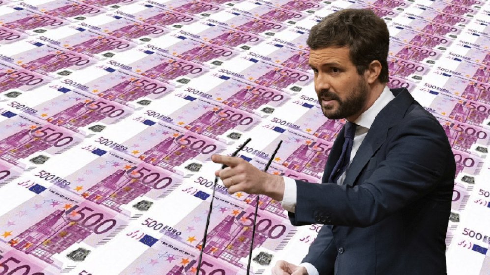 - Lo de Génova no era dinero negro! Era MORADO, como el color de su socio de gobierno señor Sánchez!