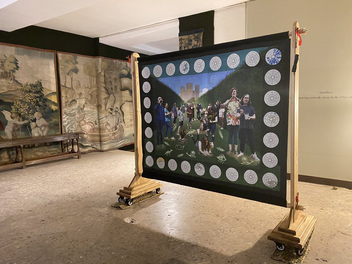 Enjoying sharing the @thisgirlcodesuk artwork at @NThardwick today. Exploring data science in a heritage setting, with @NASA #daremightythings to some Greek mythology for good measure. #Theia #NobleWomen #Lux #UVdata #Steganography #lightdata #hiddenmessages #lightbetweenus