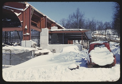 montclair_lib's tweet photo. Panzer under construction, 1955-56. Home to a variety of sports over the years & still going strong. #MontclairStateHistory #tbt @MontclairAlumni #SpragueLibraryArchives https://t.co/kEyAwj3Ey4 https://t.co/XiS3BLbTu8