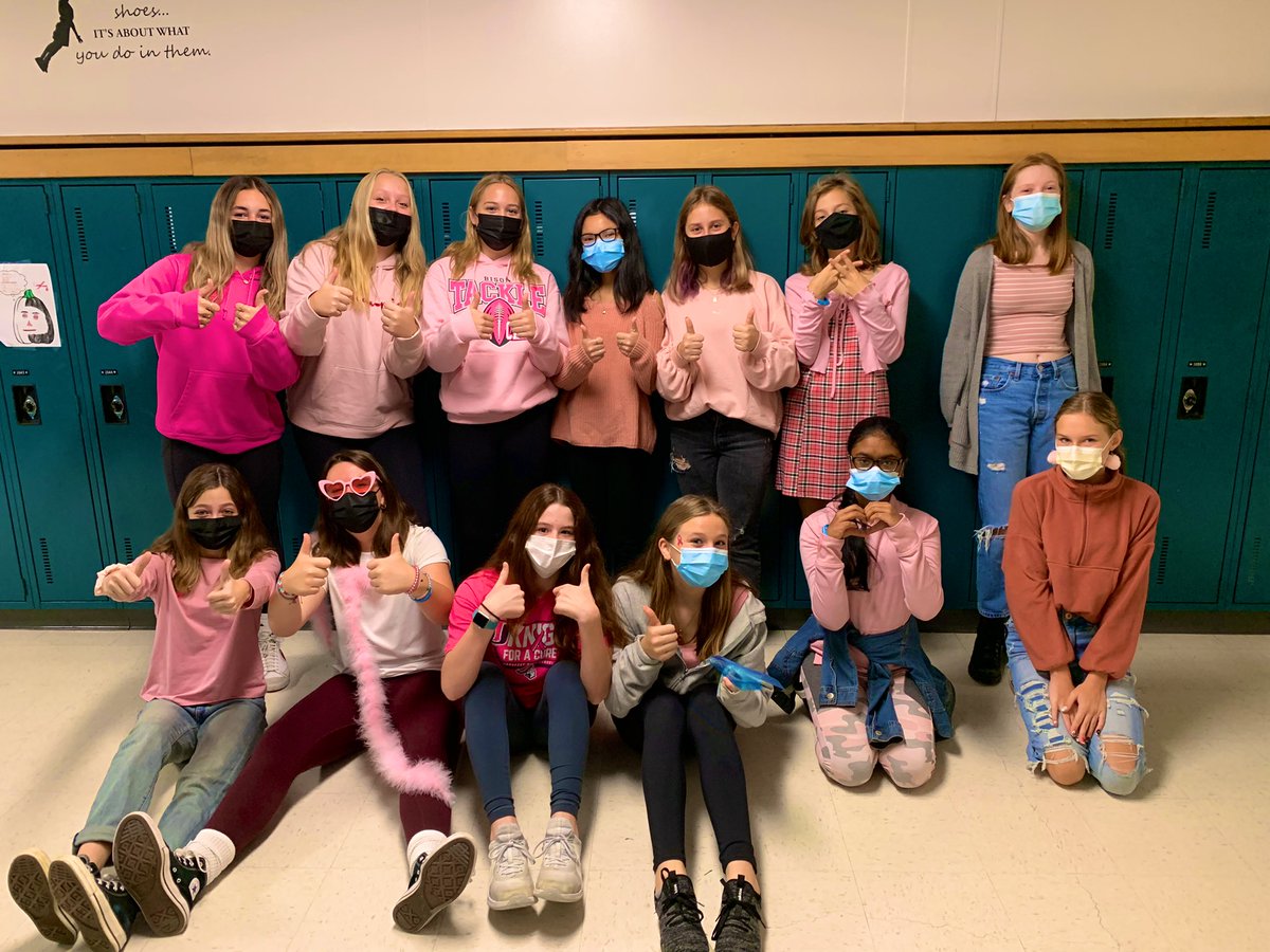 Pink out <a href="/AHSD25Thomas/">Thomas Middle School</a>, <a href="/ahsd25/">ArlingtonHeightsSD25</a> Thank you to these Epsilon students for showing their support for breast cancer awareness.