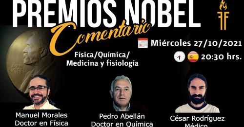 manuelphysicist's tweet image. ✨Aquí les dejo el vídeo del live en el que comentamos los Premios Nobel 2021. ¡No dejen de verlo! Me toco hablar de sistemas complejos, y las contribuciones de los premiados Manabe, Hasselmann y Parisi.📹
youtube.com/watch?v=weWe4i…
#NobelPrize2021 #science #physics @FilosFundamenta
