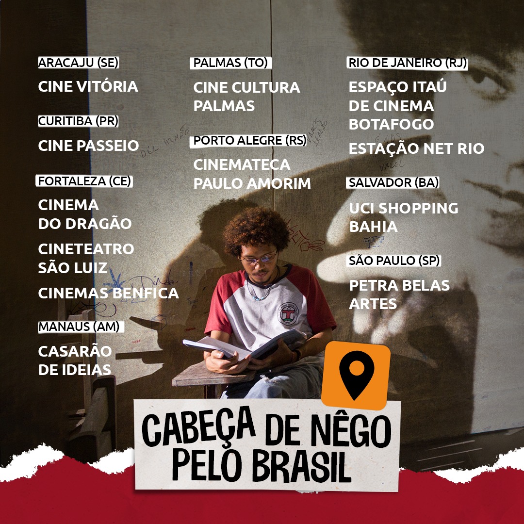 📢 CABEÇA DE NÊGO PELO BRASIL 📍

Conta aí: onde você vai assistir ao filme nesta semana? 🥰✊🏾