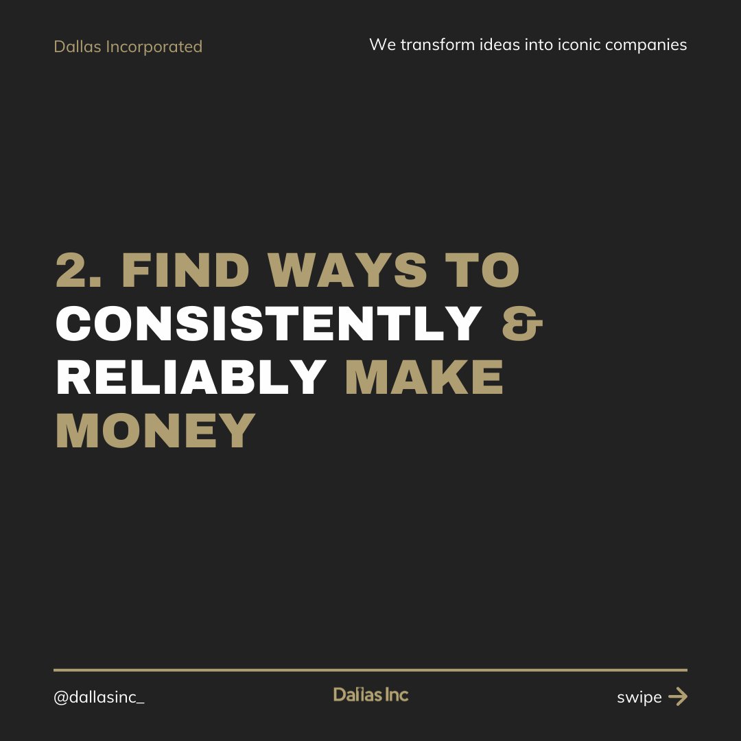 Dallasinc_'s tweet photo. Back to basics. If you are just starting out with building your business. These are the FIRST four things you need to do in order to guarantee success. 

#startups #entrepreneurship #businessbuilding #marketing #capital https://t.co/l9rrbO71kT