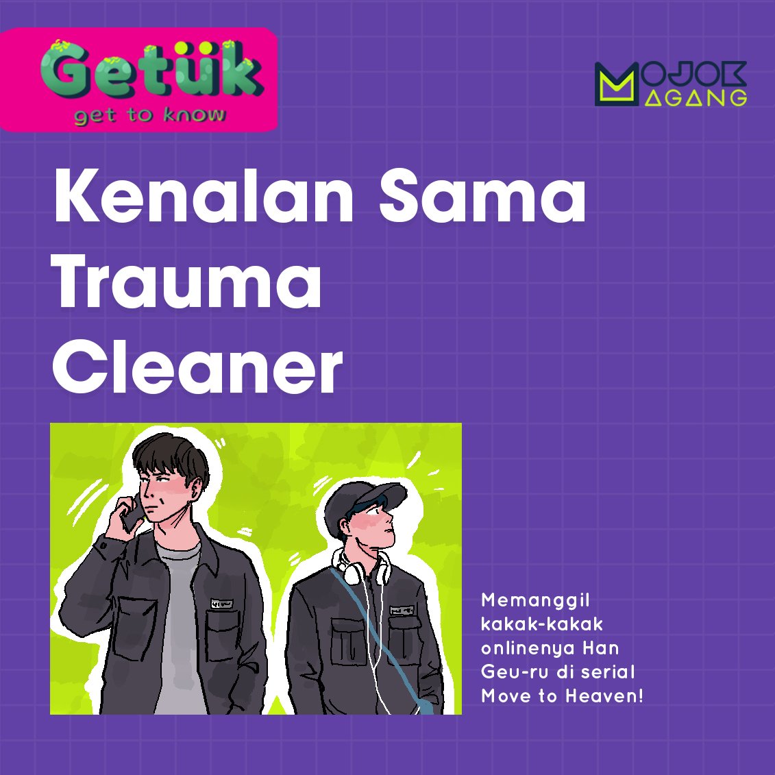 magangdimojok's tweet photo. Trauma Cleaner kayak yang di serial Move to Heaven ini beneran ada, lho! #Getuk #MagangDiMojok https://t.co/O6zfKs5xvQ
