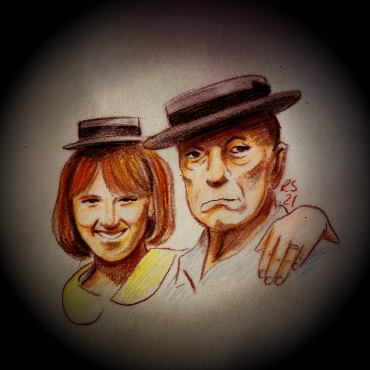BusterKeatonSoc's tweet photo. It’s Day 28 of our annual #artcontest #Bustober &amp; today’s prompt is: GRANDPA
To find out how you can take part and to see all the entries so far, go to https://t.co/KHuuIByoNX 
#busterkeaton https://t.co/b3TQzfykRk