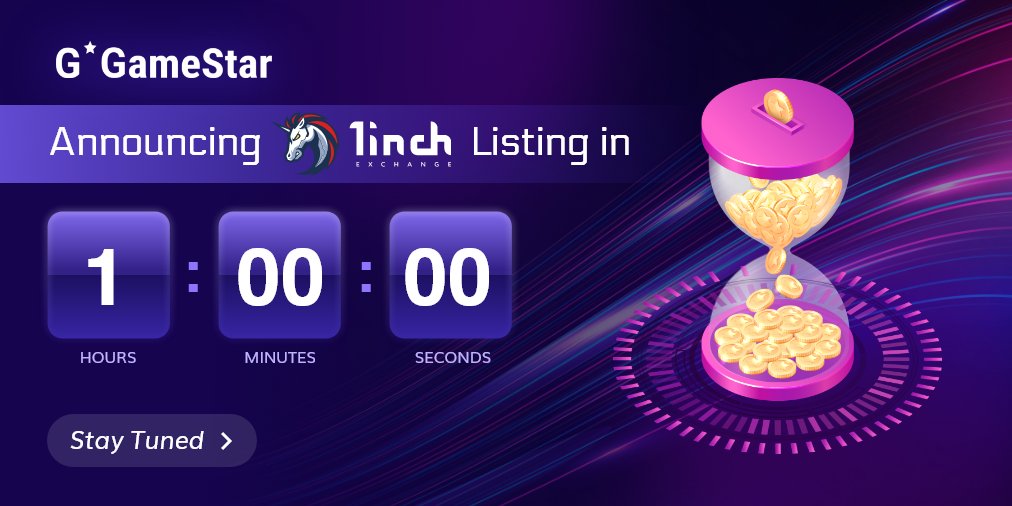 🚨Gamestar exchange in 1 hour on 1inch🚨

🤠It's raining #IDOs at #GameStar, and $GMS' launch on #1inch is just an hour away!⌛

🔥Are you excited?👀

@GameStarXchange <a href="/1inch/">1inch</a> #IDO #IDOLaunch #TokenSale #StayTuned #thecryptolifestyle