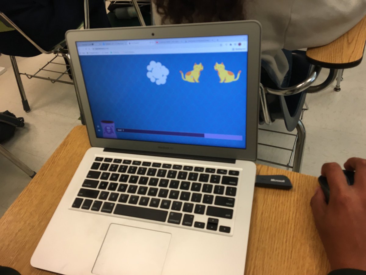 WHSSSTeach's tweet photo. I’m hearing students talking about cats credits and running out of food. Students are comparing my the cats multiplication rate! Thank you next gen! https://t.co/R3fFz4Fvzy
