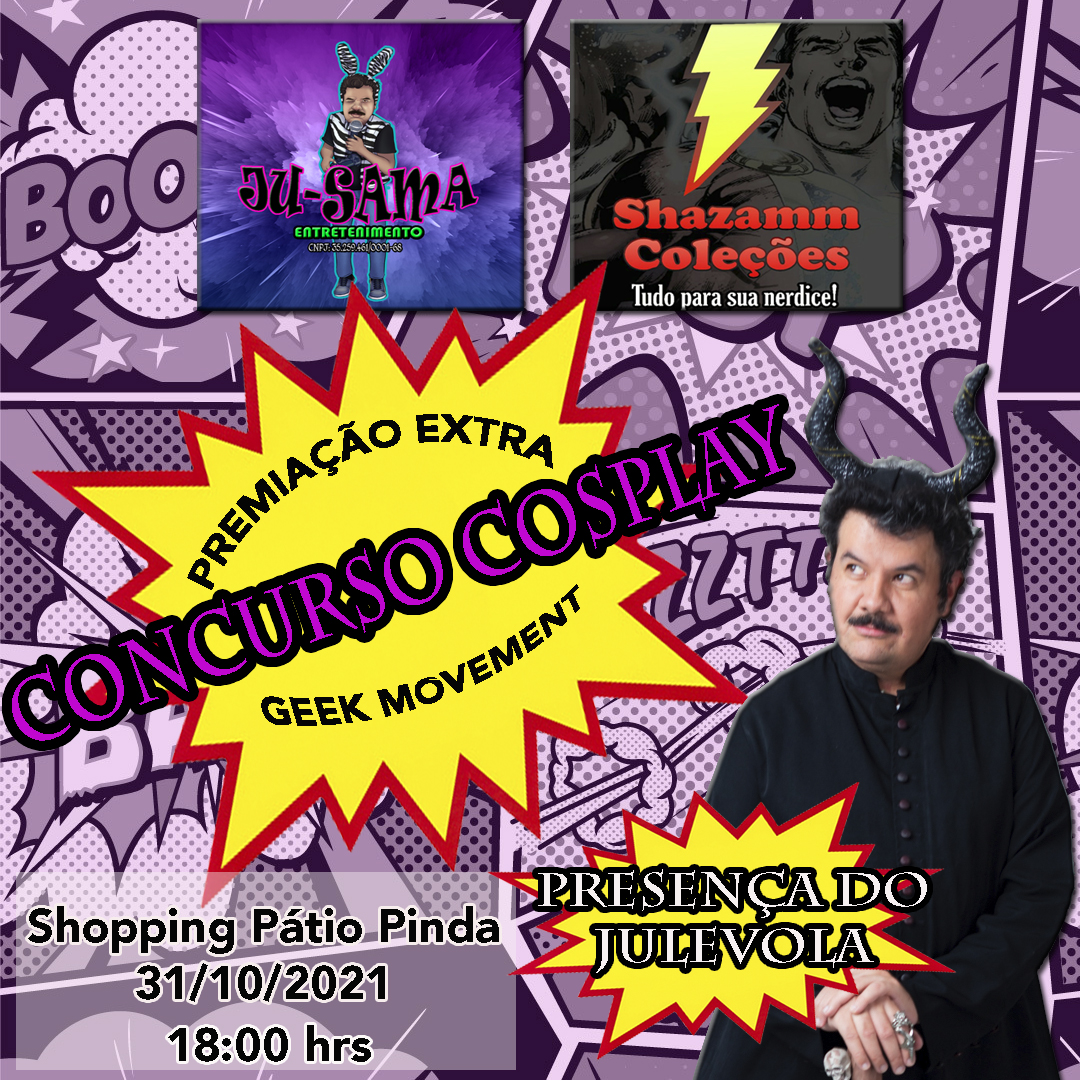 jusamaoficial's tweet photo. Que saudade eu estava dos eventos, domingo estou no Shopping Pátio Pinda no Geek Movement, o evento geek da Imago!
Julevola vai agitar as coisas e vai ter prêmio extra para o Desfile Cosplay!
#jusama #seuamigogeek #eventogeek #cosplay #desfilecosplay https://t.co/NRSV7p4LOv