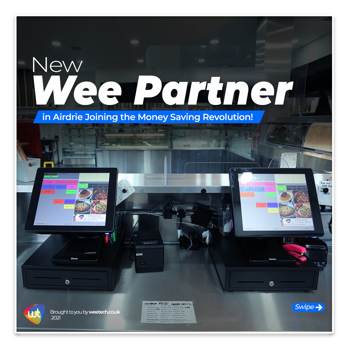 WeetechG's tweet photo. A 𝑵𝒆𝒘 𝑾𝒆𝒆𝑷𝒂𝒓𝒕𝒏𝒆𝒓 Saving Money with Weetech EPOS Solutions!

Watch your Online Sales 𝑮𝒓𝒐𝒘 without Paying 𝑨𝒏𝒚 𝑪𝒐𝒎𝒎𝒊𝒔𝒔𝒊𝒐𝒏!

G𝒆𝒕 𝒊𝒏 𝑻𝒐𝒖𝒄𝒉 with us &amp; Us Set Up Your Complete Weepos System!

🌐 https://t.co/aRvTmjk9gd
☎️ 0141 816 1111 https://t.co/bQlYVWN83q