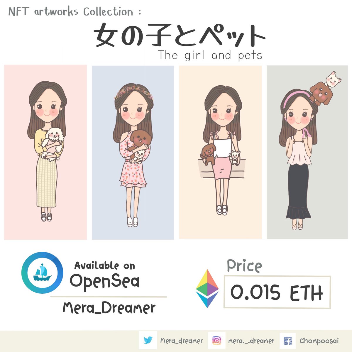 Mera_dreamer's tweet photo. Hello everyone :)
Firstly,thank you so much for visiting my NFT artworks 
and they available on Opensea right now (the link below👇🏻)
https://t.co/P908z1HMNZ
Hopefully you all will like them 🥰💕

#NFT #nft #NFTCommunity #NFTs #NFTartist #NFTshill #NFTcollectibles #nftcollectors https://t.co/8D1VMLh0jK