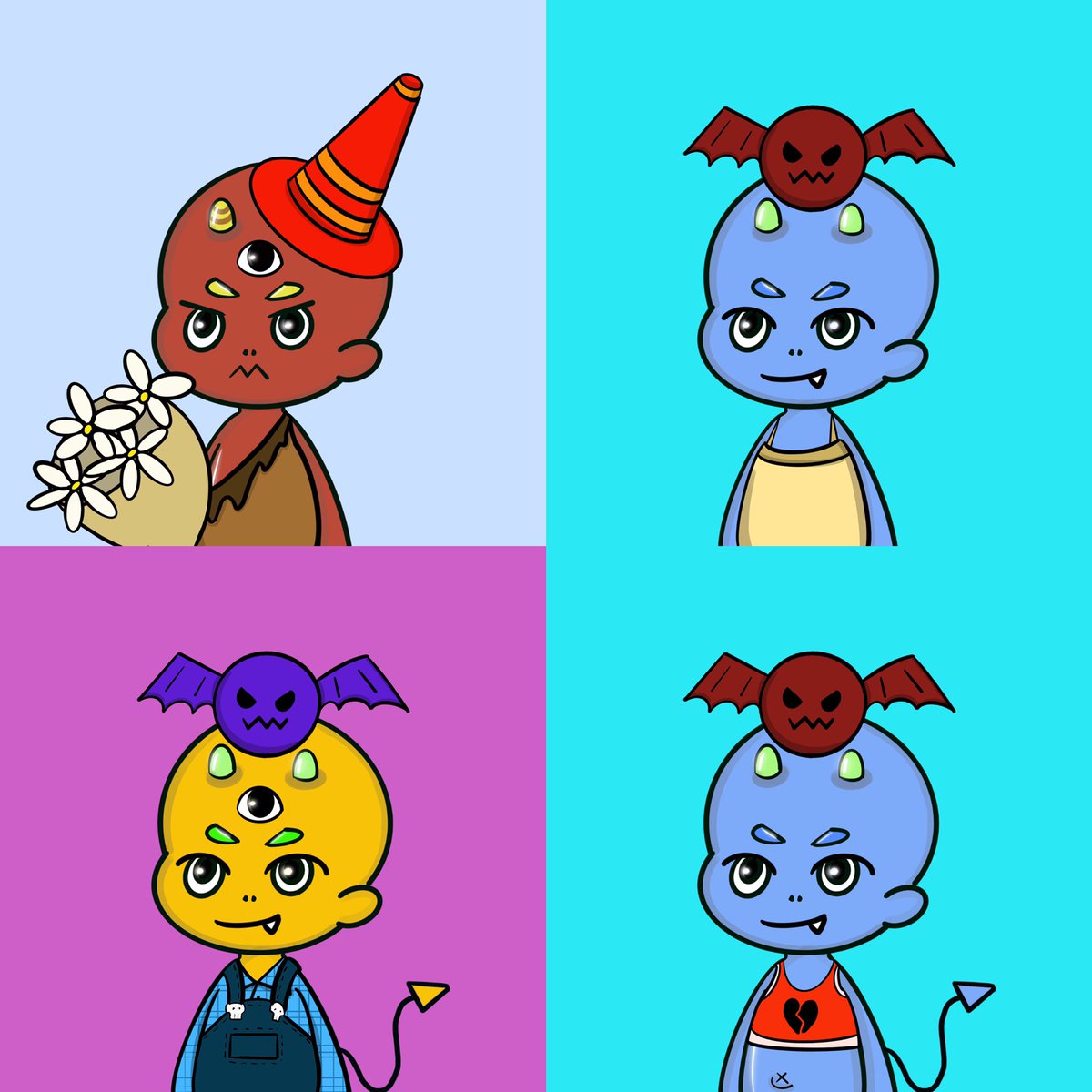 TheDevilBoyNFT's tweet photo. Devil #032 #033
          #034 #035
Make sure to check them out @opensea 
Price: ETH 0.02
Link in bio

#nfts #crypto #cute #devils #cryptodevil #thedevilboy #nft #nftartist #cryptoartist #opensea #openseaartist #nftcollectors #digitalart #cryptotrading #nftcommunity https://t.co/uOKoUoSSy1