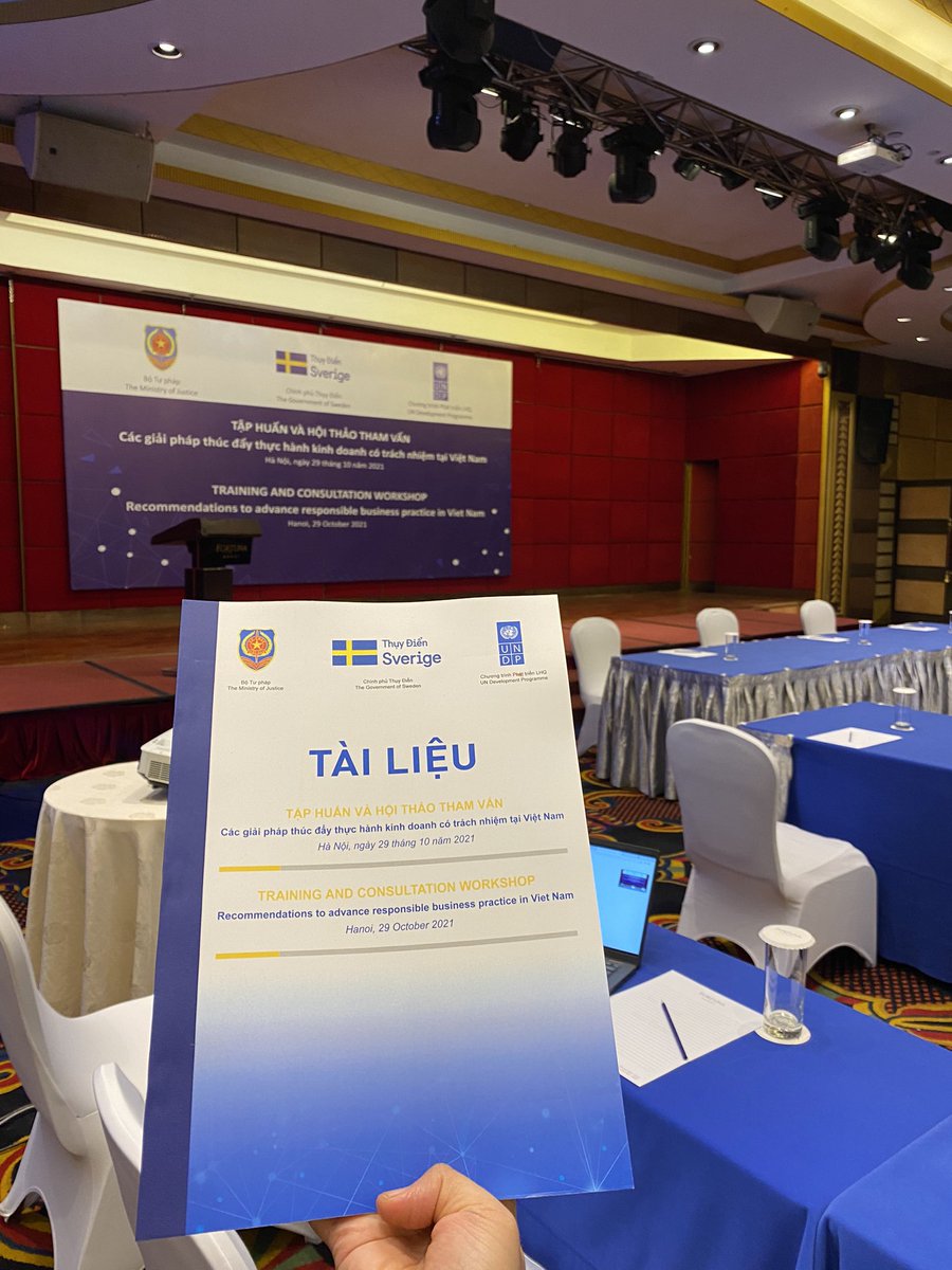 HaRiver's tweet photo. What an eventful week! Get set for the 1-day training combined with consultation on the baseline exercise on #respbiz with #right_based_approach for Vietnam #BizHumanRights #RespBizVN @UNDPVietNam with support from 🇸🇪 https://t.co/brfDaW8Zc7