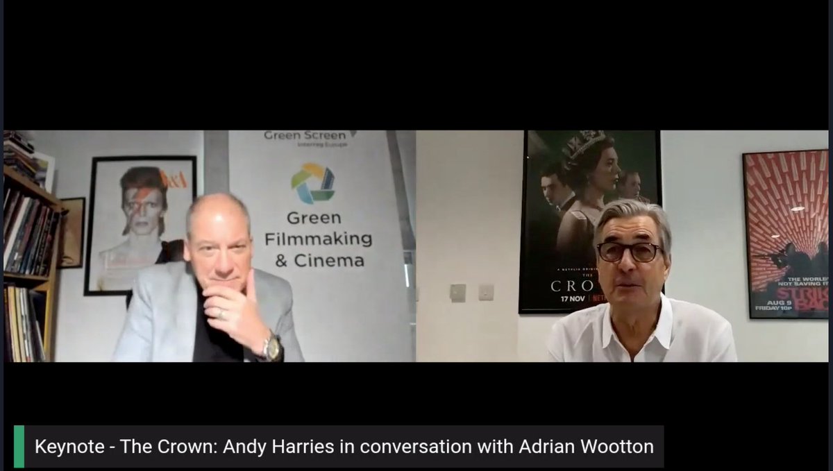 The Future is Green is underway, and we're kicking things off with a special keynote from 
<a href="/LeftBankPics/">Left Bank Pictures</a> CEO Andy Harries &amp;  <a href="/aojwFL_BFC/">Adrian Wootton OBE</a>, discussing the successful sustainability practices that #TheCrown has adopted during the production process