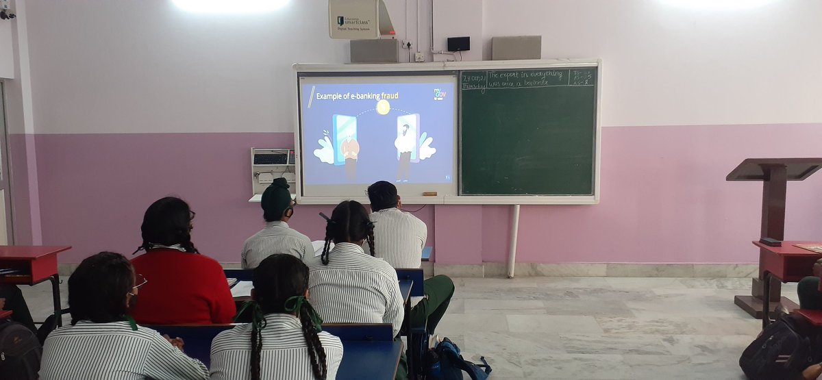 STS WORLD SCHOOL  #Class10 Awared the students about cyber security internet Banking fraud 
<a href="/Prabhjo60556013/">Prabhjot Gill</a> <a href="/STSWSRAJGOMAL/">S.T.S. World School (Official)</a> @KhullarY <a href="/cbseindia29/">CBSE HQ</a> <a href="/SDGs2030world/">SDGs</a>