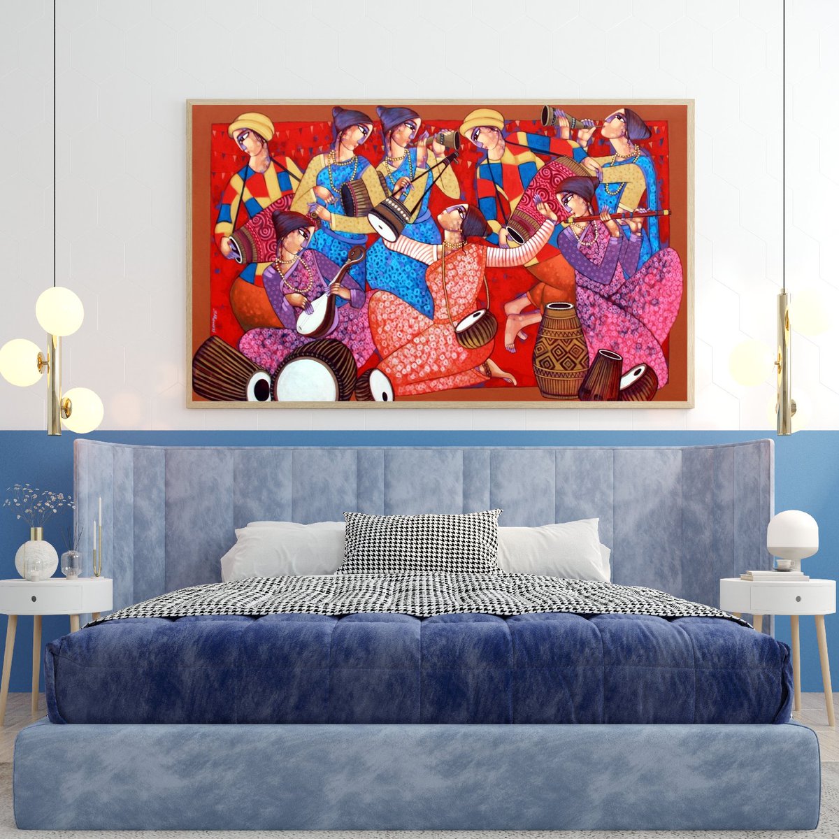 ArtZolo's tweet photo. 'Bengali tune' by artist Sekhar Roy
- a spectacular artwork to fine tune your interiors and one of the best-ever-ornament to adorn your walls!
Shop at https://t.co/JTuJ28sI26
#painting #art #artwork #shop #originalartwork #artzolo.com https://t.co/dimssqQXW1