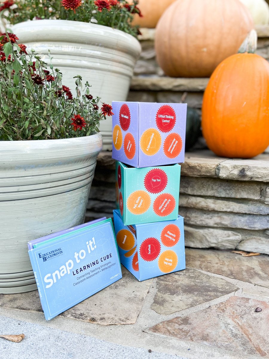 EdBlueprints's tweet photo. Need some ideas to spice up your lessons? Check out these Snap To It Educational Cubes that help to identify an Active Learning Technique, Classroom assessment and a metacognition.  It's a lesson plan in a box! Check them out now: https://t.co/cLhbDlTnFb
#HigherEd #edChat #EdTech https://t.co/VlBrMA5kjX