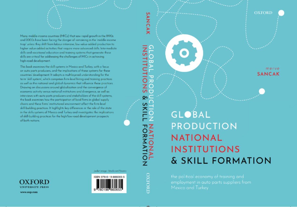 Merve Sancak (@merve_sancak) on Twitter photo Here's a sneak peek of my book coming out soon by
<a href="/OUPAcademic/">Oxford Academic</a> It looks at how national institutions and governance structures in global value chains affect 'skilling' practices of Mexican and Turkish suppliers in the auto industry #GVCs #comparativecapitalism #vocationaltraining Here's a sneak peek of my book coming out soon by
<a href="/OUPAcademic/">Oxford Academic</a> It looks at how national institutions and governance structures in global value chains affect 'skilling' practices of Mexican and Turkish suppliers in the auto industry #GVCs #comparativecapitalism #vocationaltraining
