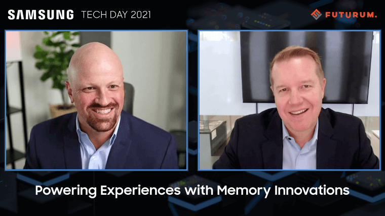 ShellyKramer's tweet image. On this special episode of the @Futurum Webcast – Interview Series Principal Analyst @danielnewmanUV was  joined by Jim Elliott, Corporate SVP of Memory Sales for @Samsung, for an exciting conversation about Samsung’s upcoming #TechDay2021. bit.ly/3mms1Dr