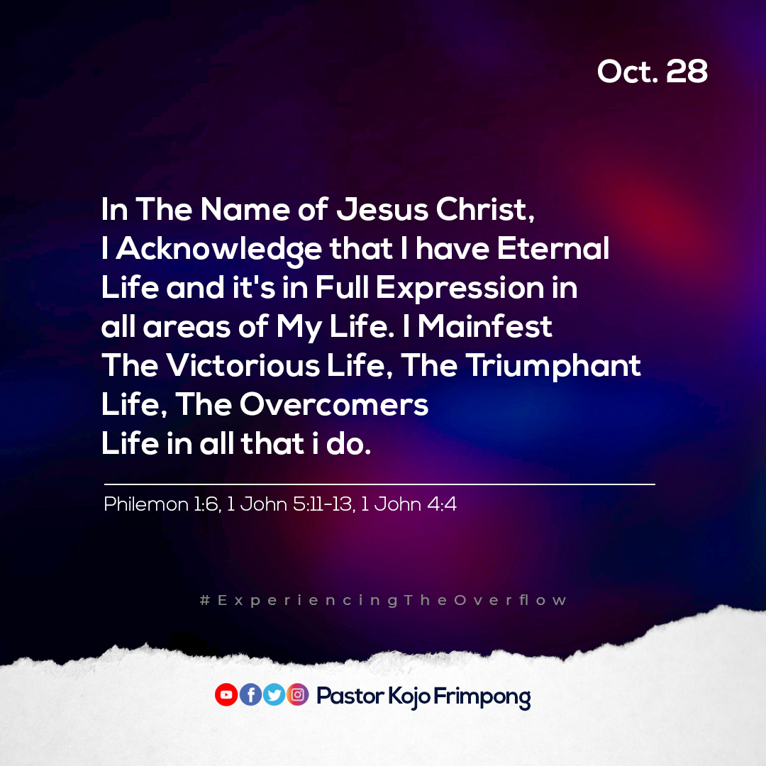 pstkojofrimpong's tweet photo. I Shall Visit Them Oct. 28 Prayer Points
#Prayer #lunchprayer #koinonia https://t.co/RELEX72X0v