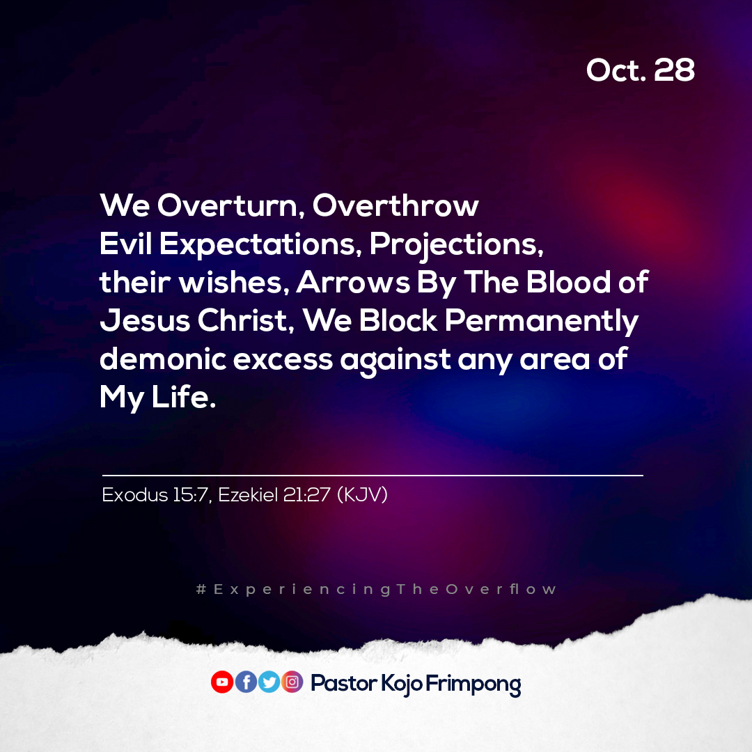 pstkojofrimpong's tweet photo. I Shall Visit Them Oct. 28 Prayer Points
#Prayer #lunchprayer #koinonia https://t.co/RELEX72X0v