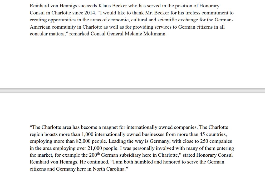BridgehouseUS's tweet photo. Check out the official press release from when Reinhard von Hennigs was named the Honorary Consul of Germany! Click the link to learn more about his role as Honorary Consul https://t.co/RopgK0O8z4
#germany #honoraryconsul #german #germancitizenship #citizenship #dualcitizenship https://t.co/UOOLSmBoYI
